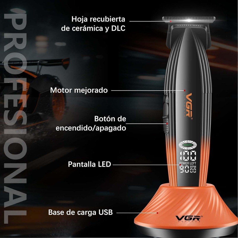 Maquina Patillera Afeitadora Vgr V-889T - Imagen 2