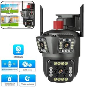 Camara De Seguridad Ip V380 3 Lentes