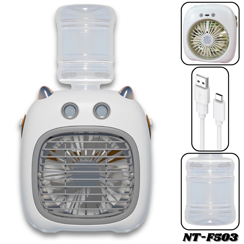 Ventilador De Mesa Recargable Usb 4 Velo - Imagen 3
