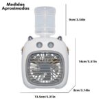 Ventilador De Mesa Recargable Usb 4 Velo