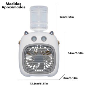 Ventilador De Mesa Recargable Usb 4 Velo