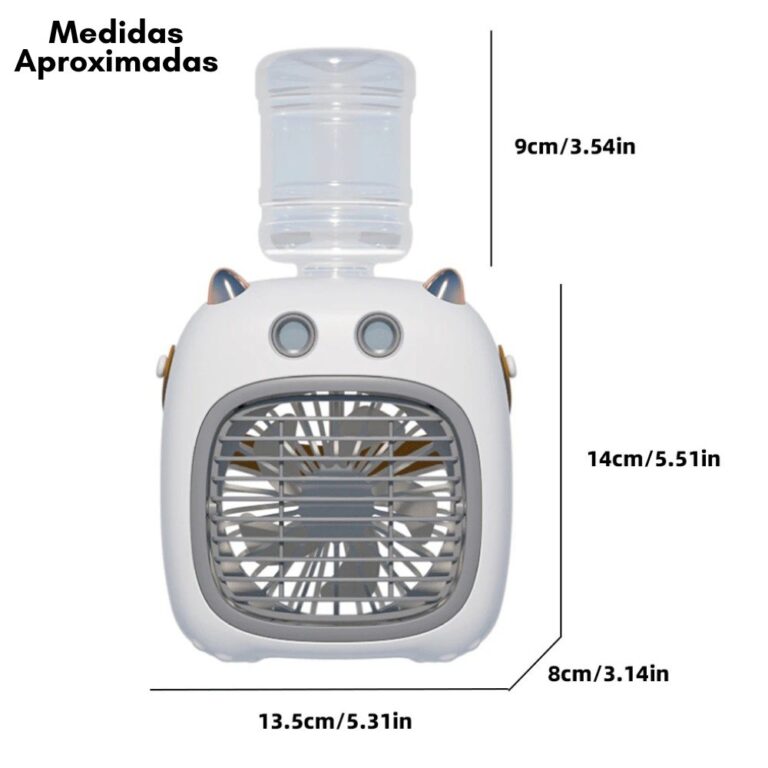 Ventilador De Mesa Recargable Usb 4 Velo