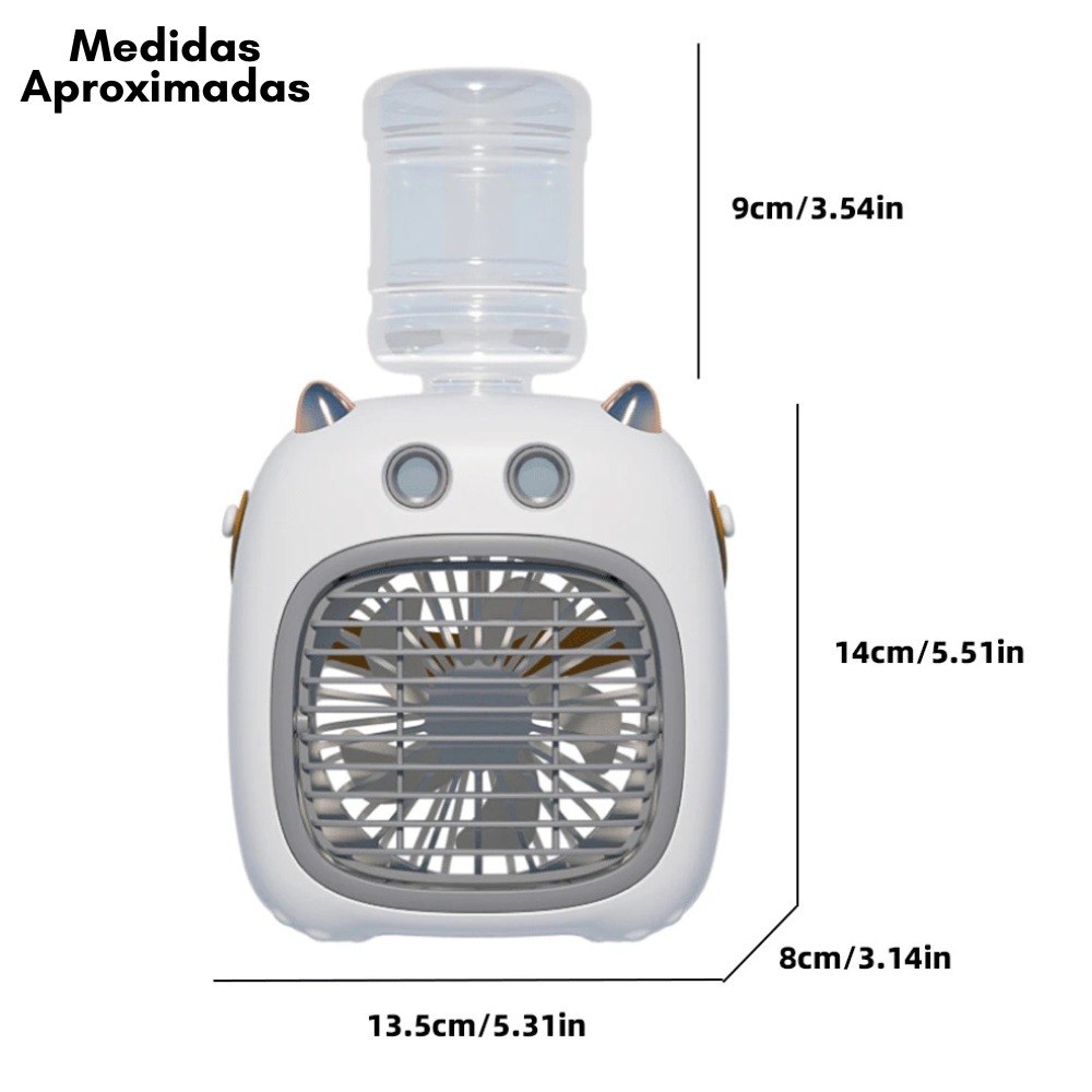 Ventilador De Mesa Recargable Usb 4 Velo - Imagen 1