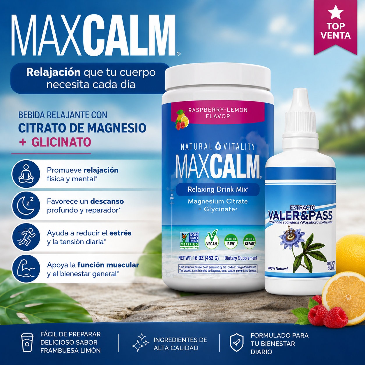 1 MAXCALM + OBSEQUIO (VALER&PASS) - Imagen 2