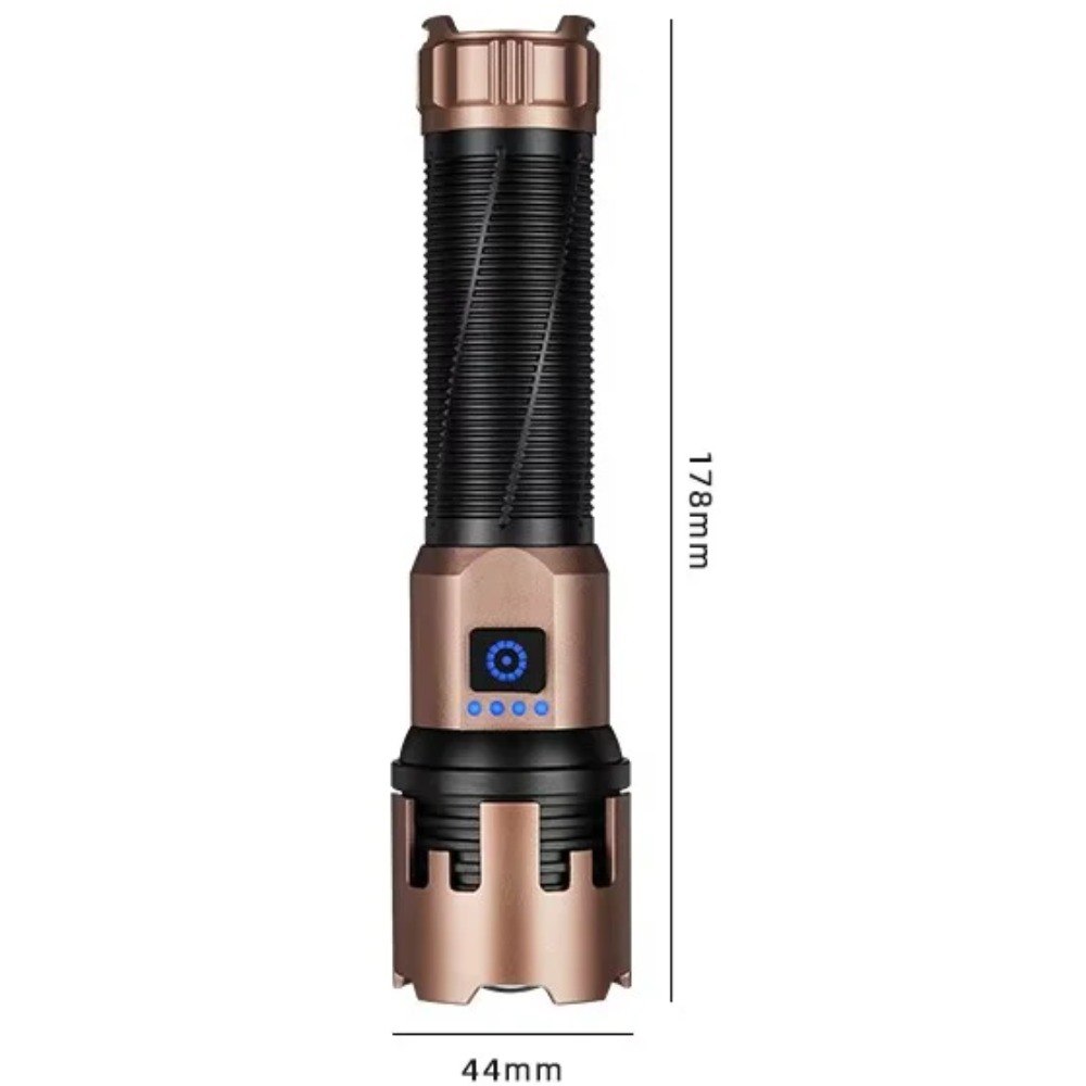 Linterna Tactica Led Recargable Usb A70 - Imagen 3