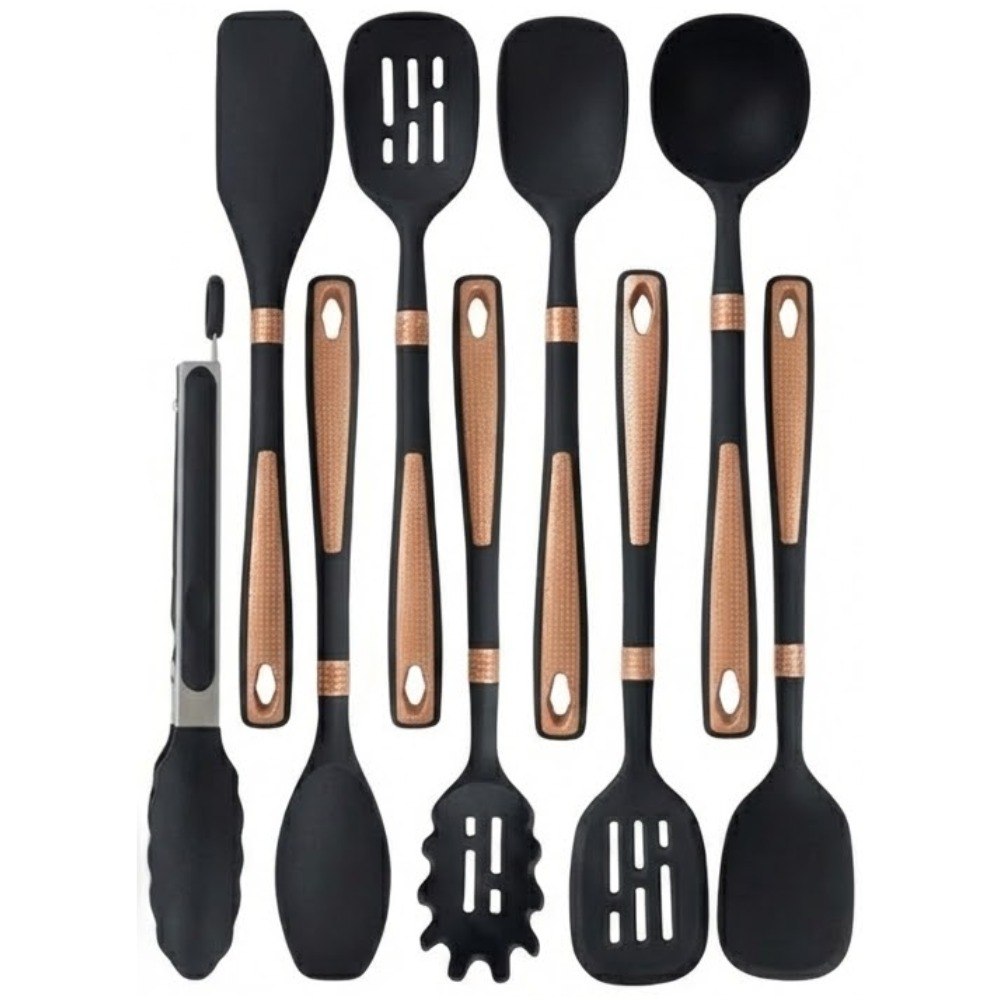Set De Utensilios Para Cocina X16 Negro - Imagen 1