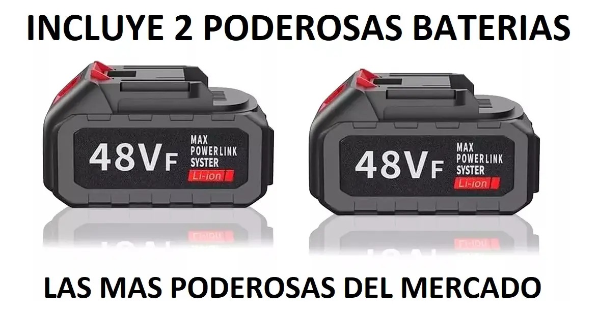 Mini Sierra + 2 Baterías 48v + 2 Cadenas - Imagen 3