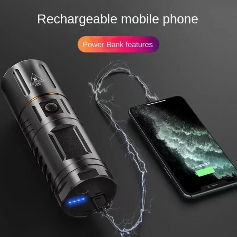Linterna Tactica Led Recargable Usb Zoom