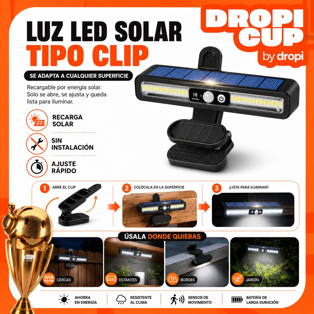 LAMPARA LED Luz blanca Dropi Cup - Imagen 1