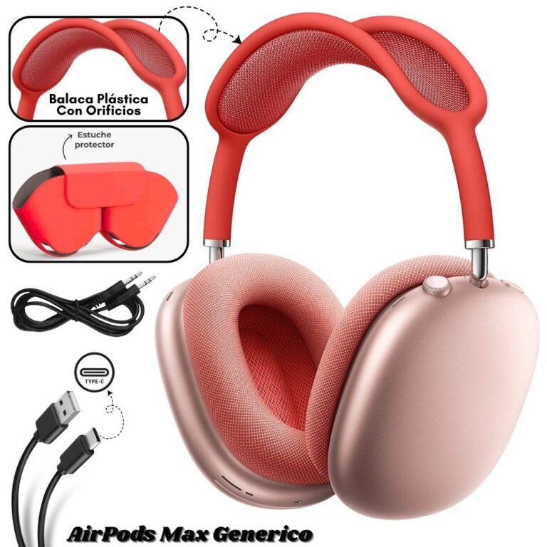 Audifono AirPods Max Generico Rojo
