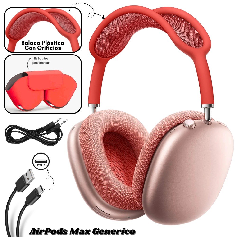 Audifono AirPods Max Generico Rojo - Imagen 1