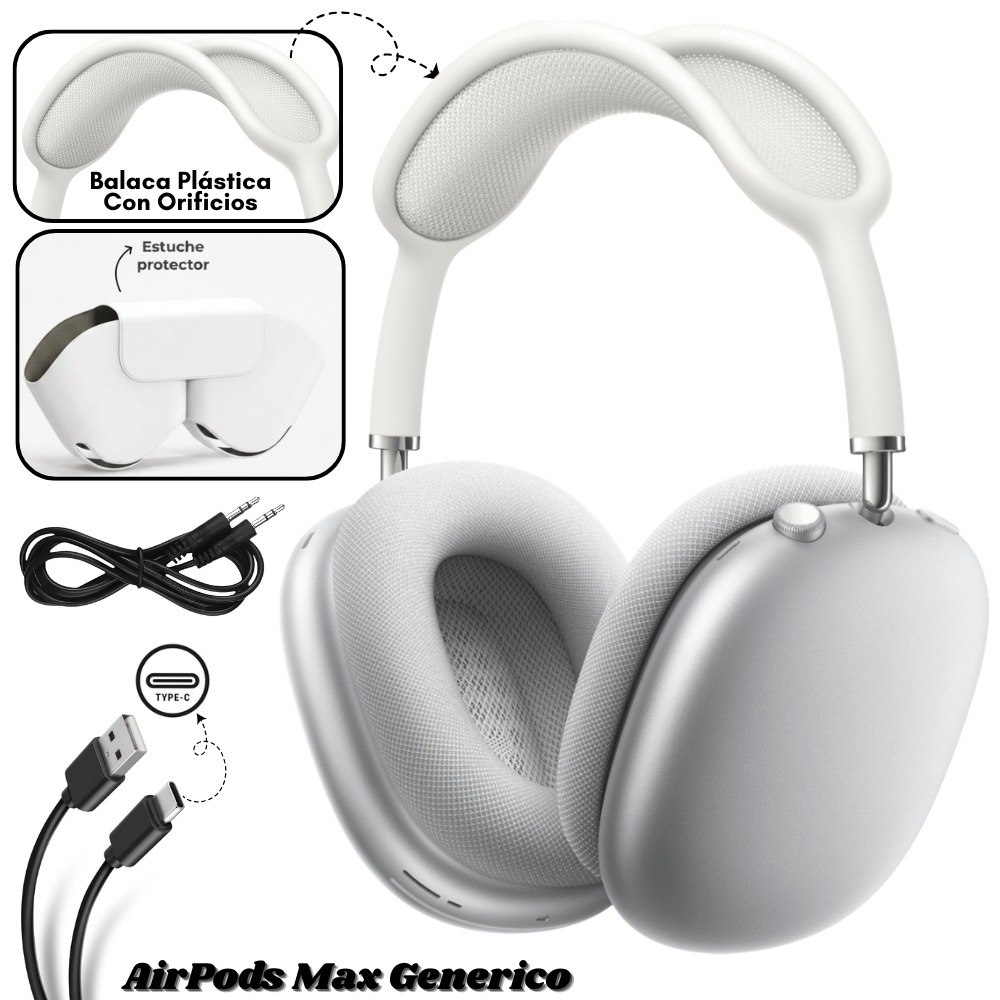 Audifono AirPods Max Generico Blanco - Imagen 1