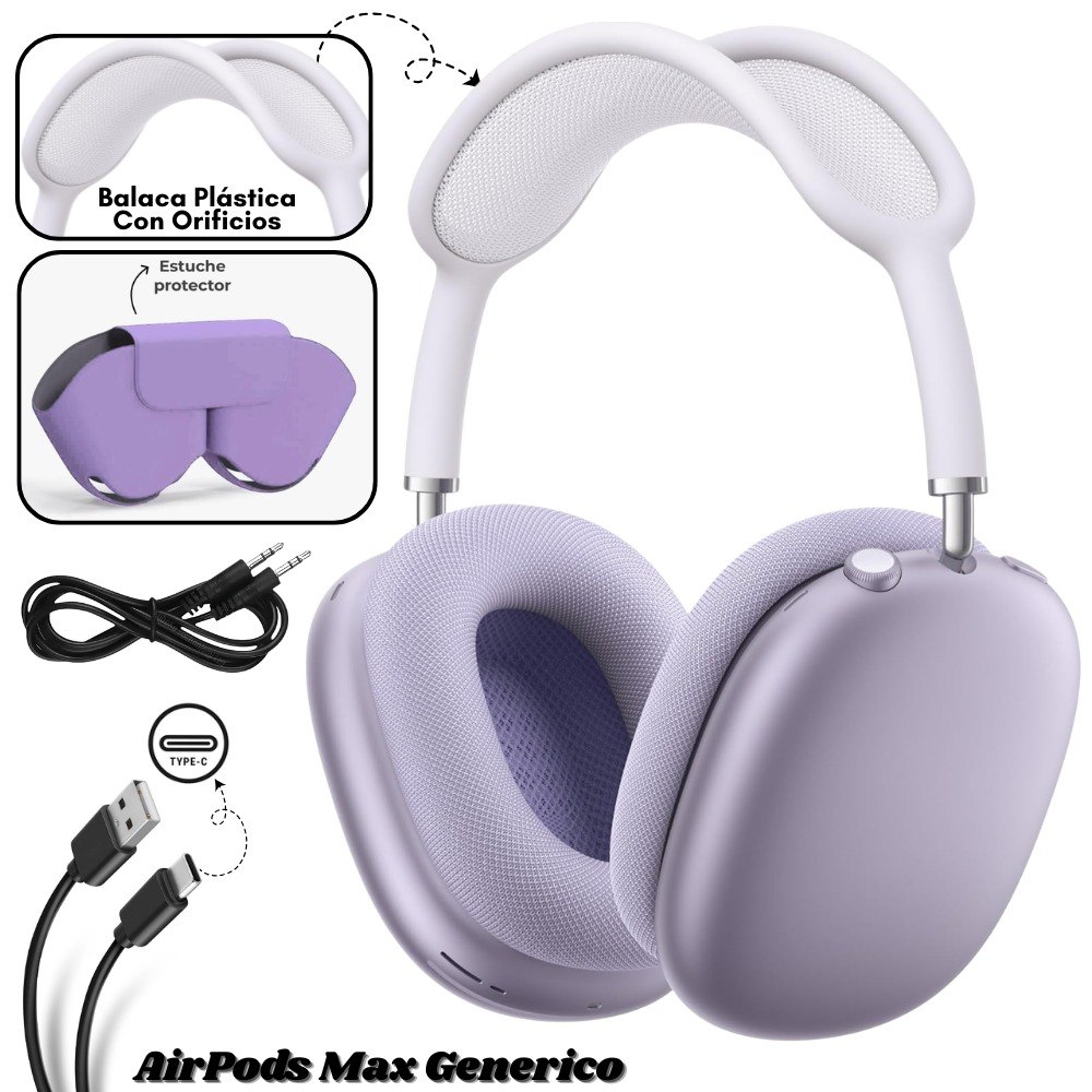Audifono AirPods Max Generico Morado - Imagen 2