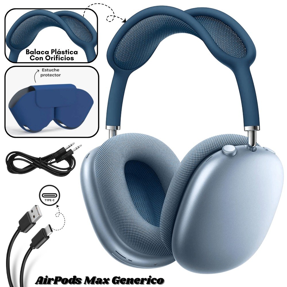 Audifono AirPods Max Generico Azul - Imagen 1