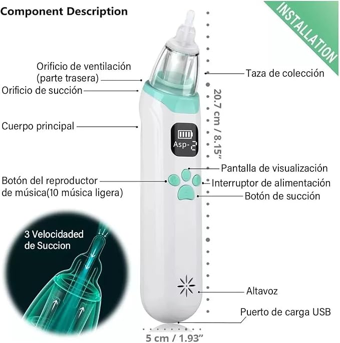 ASPIRADOR NASAL ELÉCTRICO - Imagen 5