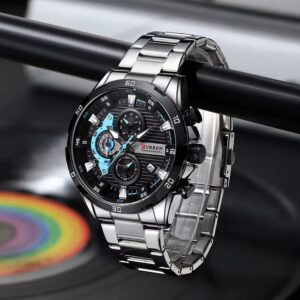 Reloj Original Curren 8402 Plateado
