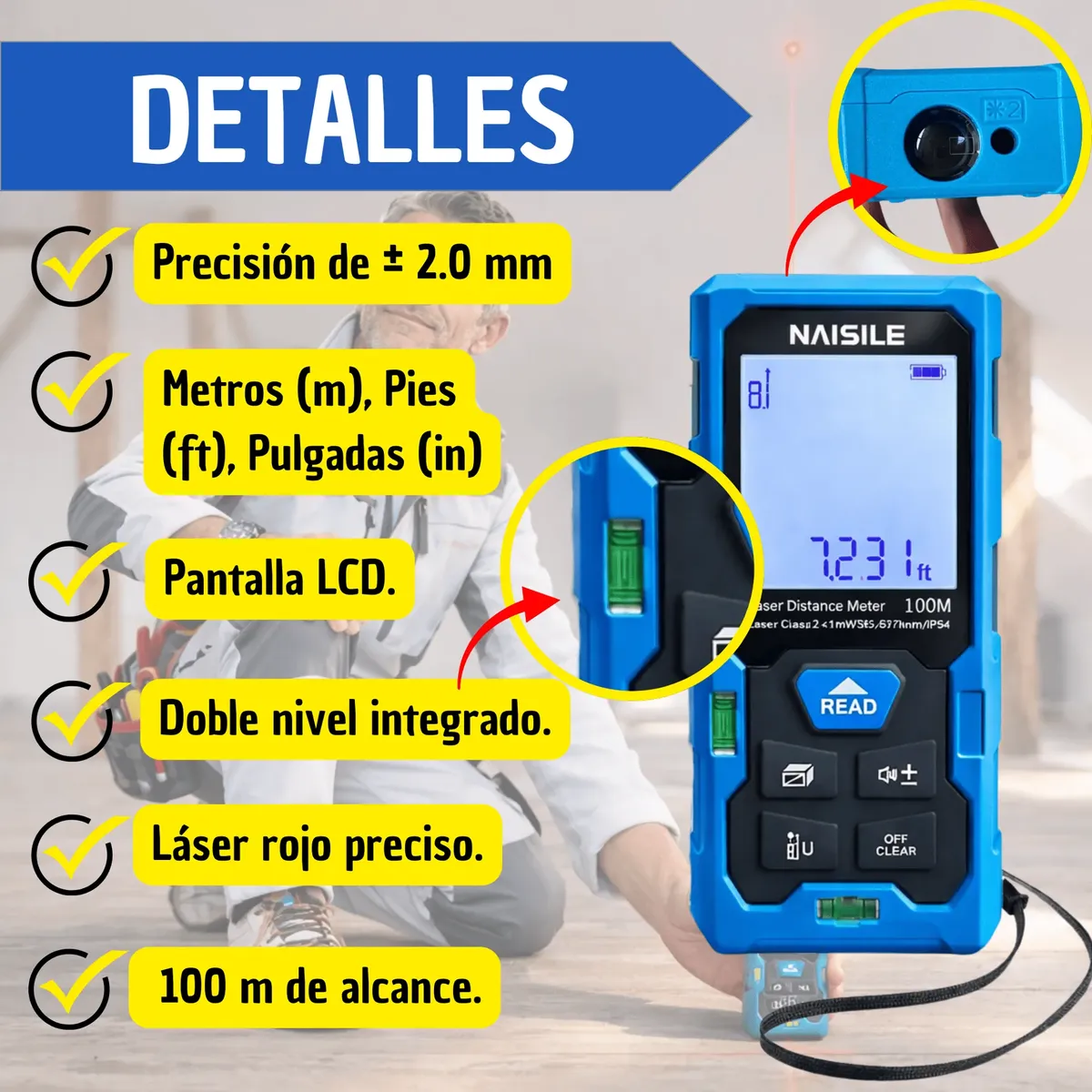 MEDIDOR DE DISTANCIA LASER - Imagen 6