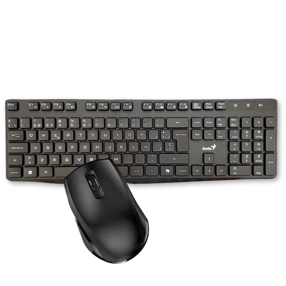 Combo Teclado Mouse Inalambrico KM-8206S - Imagen 1