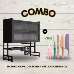 Combo Escurridor de Loza + Cuchillos