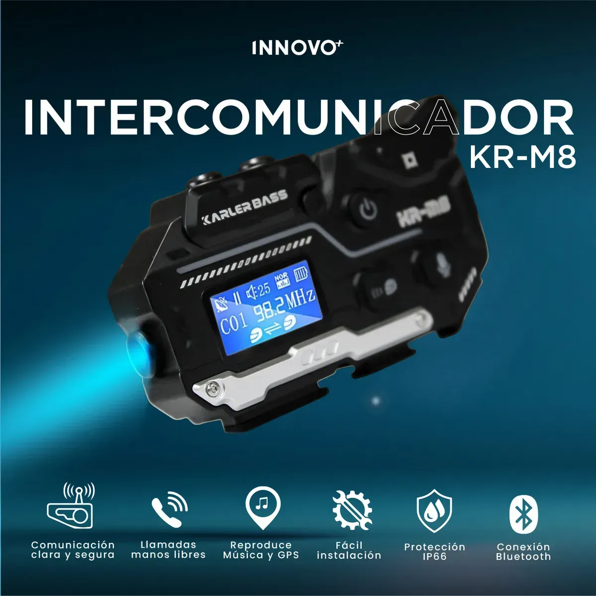 INTERCOMUNICADOR PARA MOTO M8 TC - Imagen 4