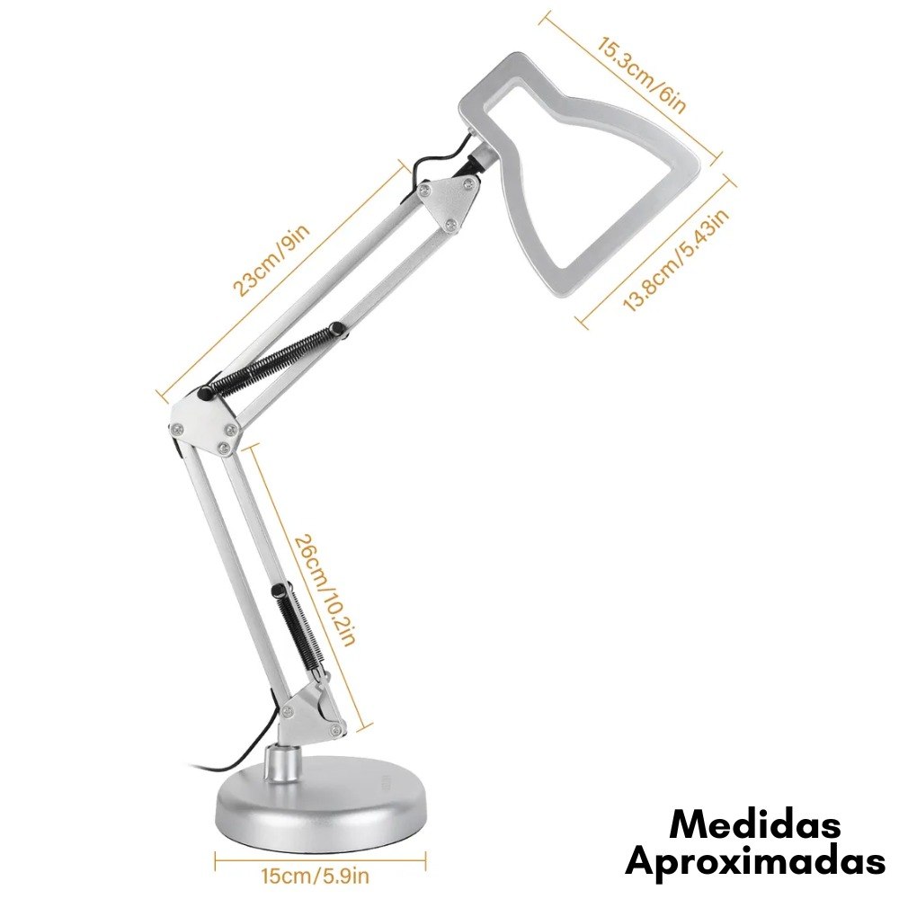 Lampara LED Escritorio Metalica AT-1003 - Imagen 2