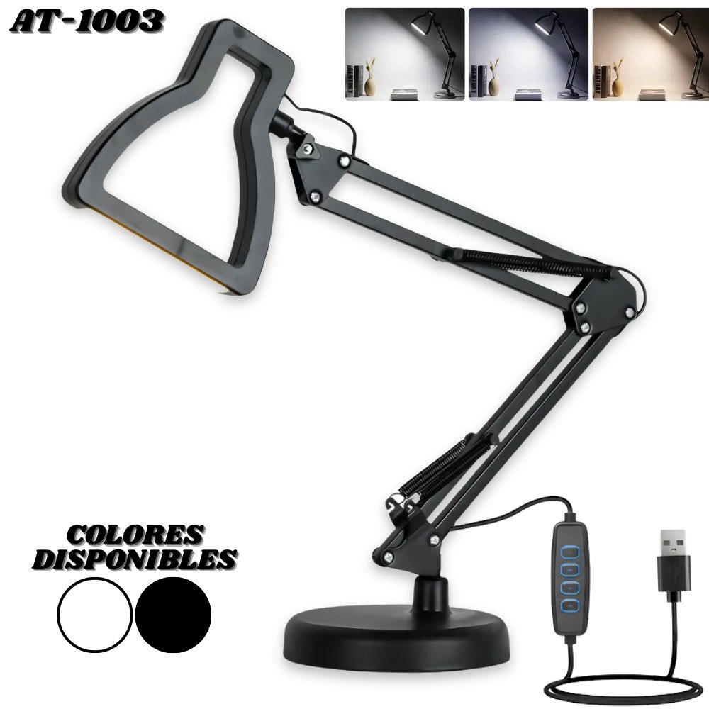 Lampara LED Escritorio Metalica AT-1003 - Imagen 1