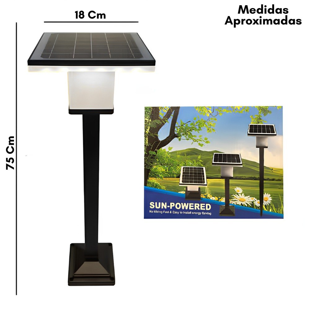 Lampara Solar De Jardin Para Exterior - Imagen 3