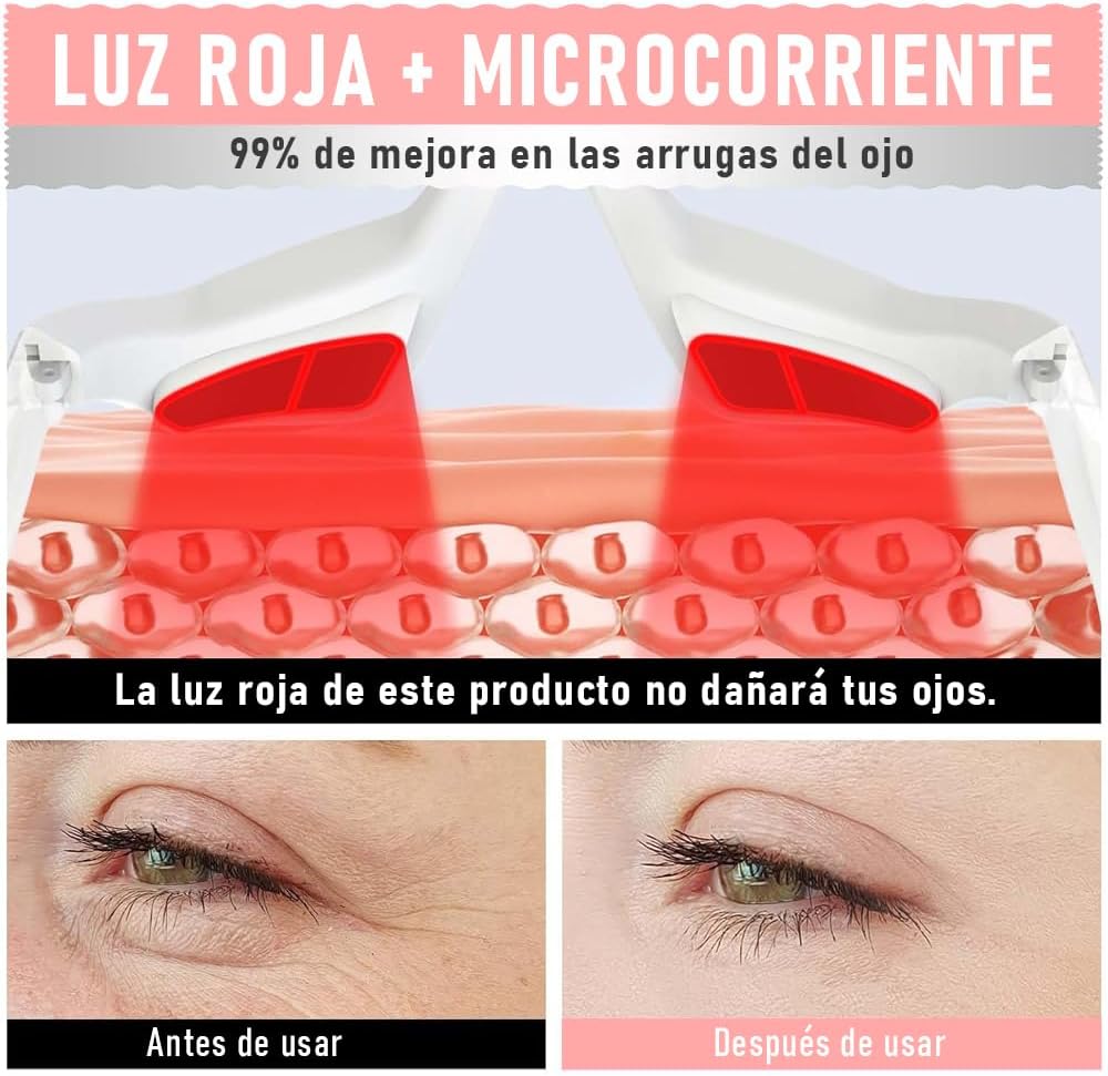Gafas Ojeras Arrugas Terapia Luz Roja 3D - Imagen 2