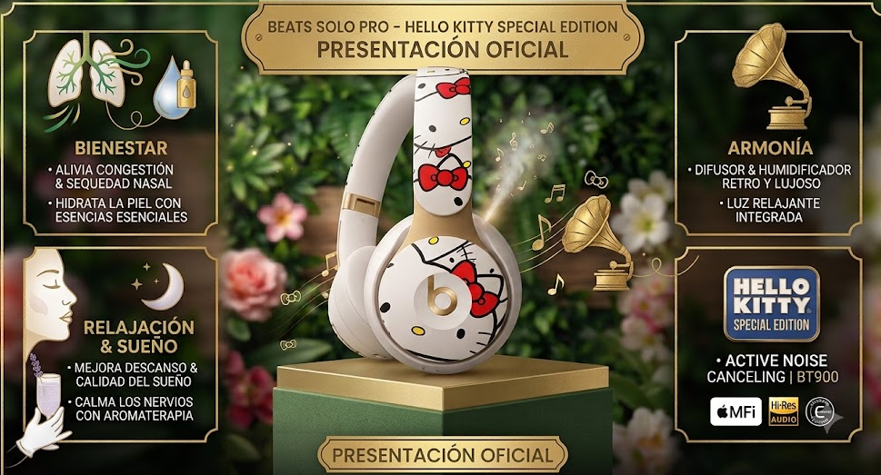AUDIFONOS B900 HELLO KITTY - Imagen 1