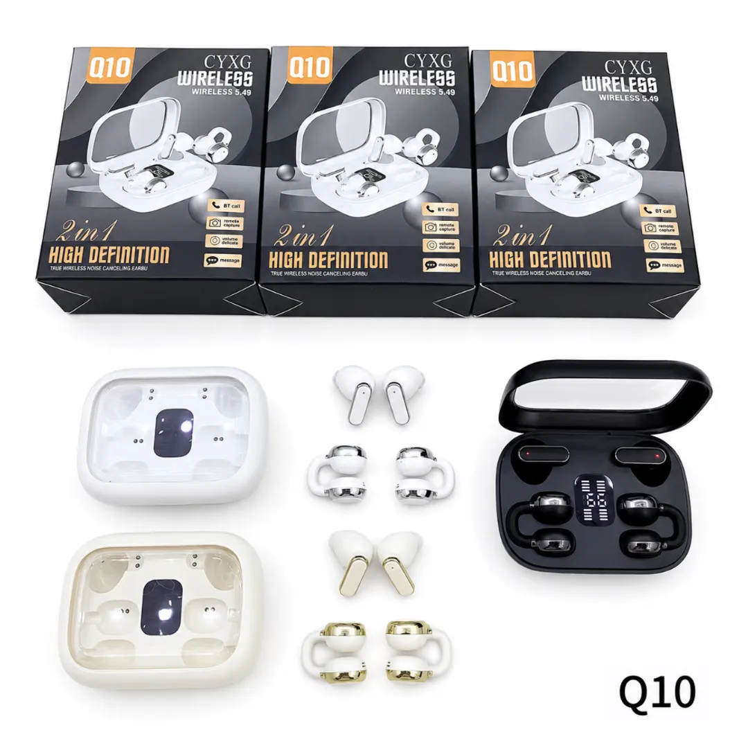 AUDIFONOS INALAMBRICOS 2 EN 1 Q10 ALTA D - Imagen 3