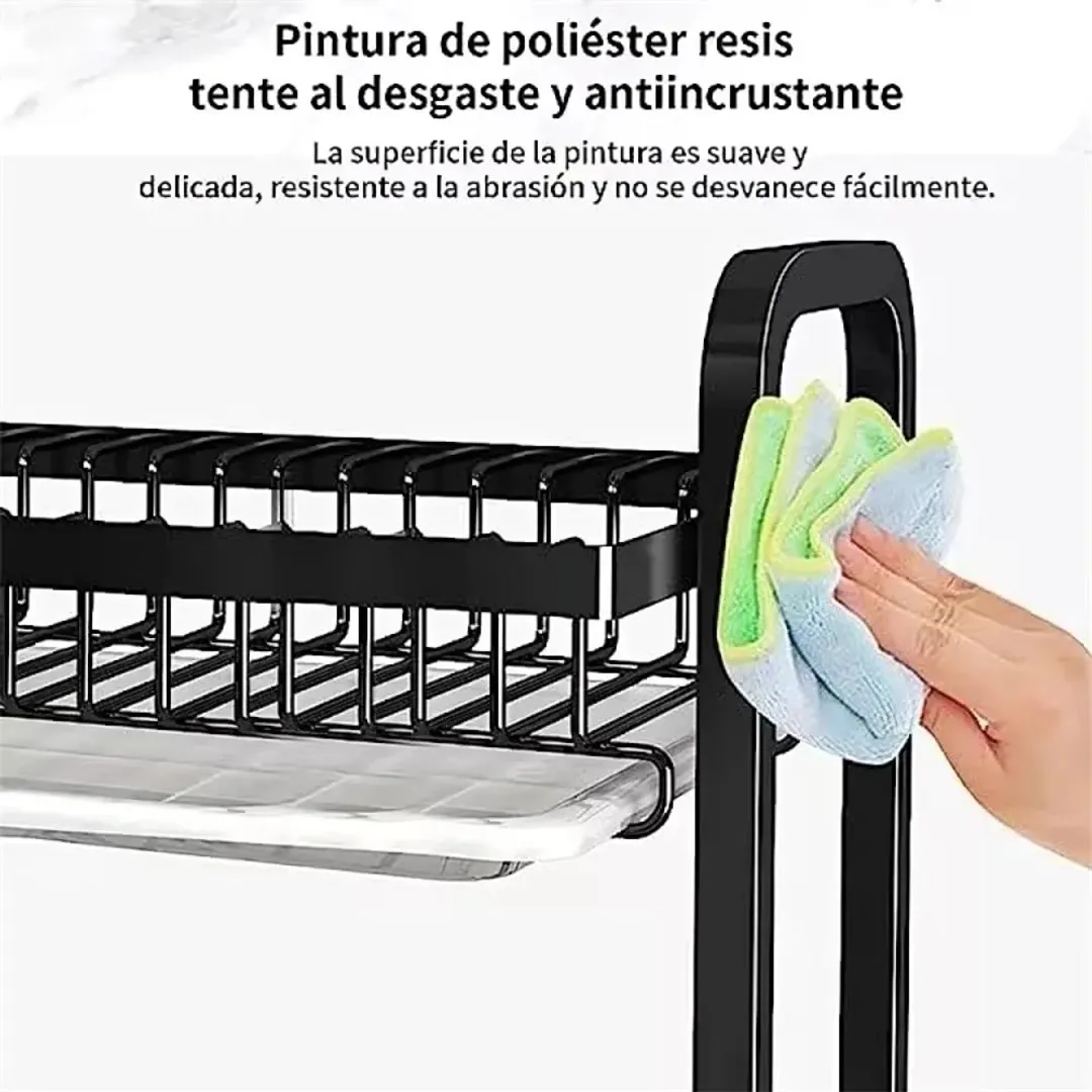 PLATERO ESCURRIDOR ESTANTE 3 NIVELES ORG - Imagen 2