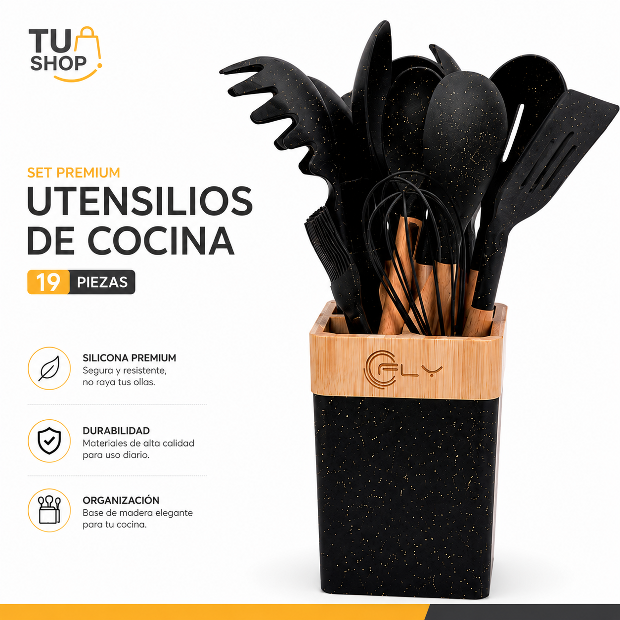 Juego De Utensilios De Cocina 19 PiezaS - Imagen 2