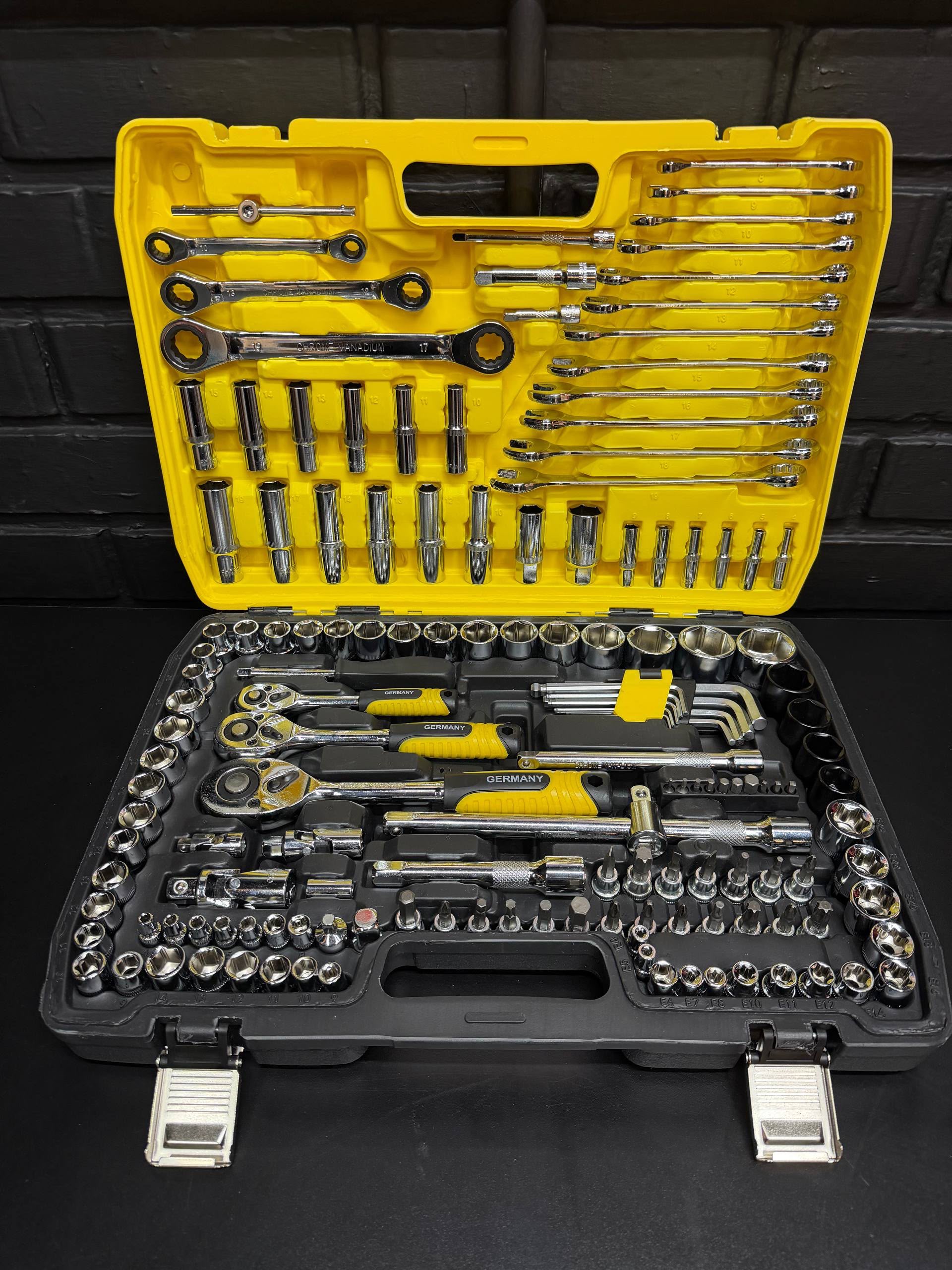 Kit rachets 151 piezas amarillo - Imagen 3