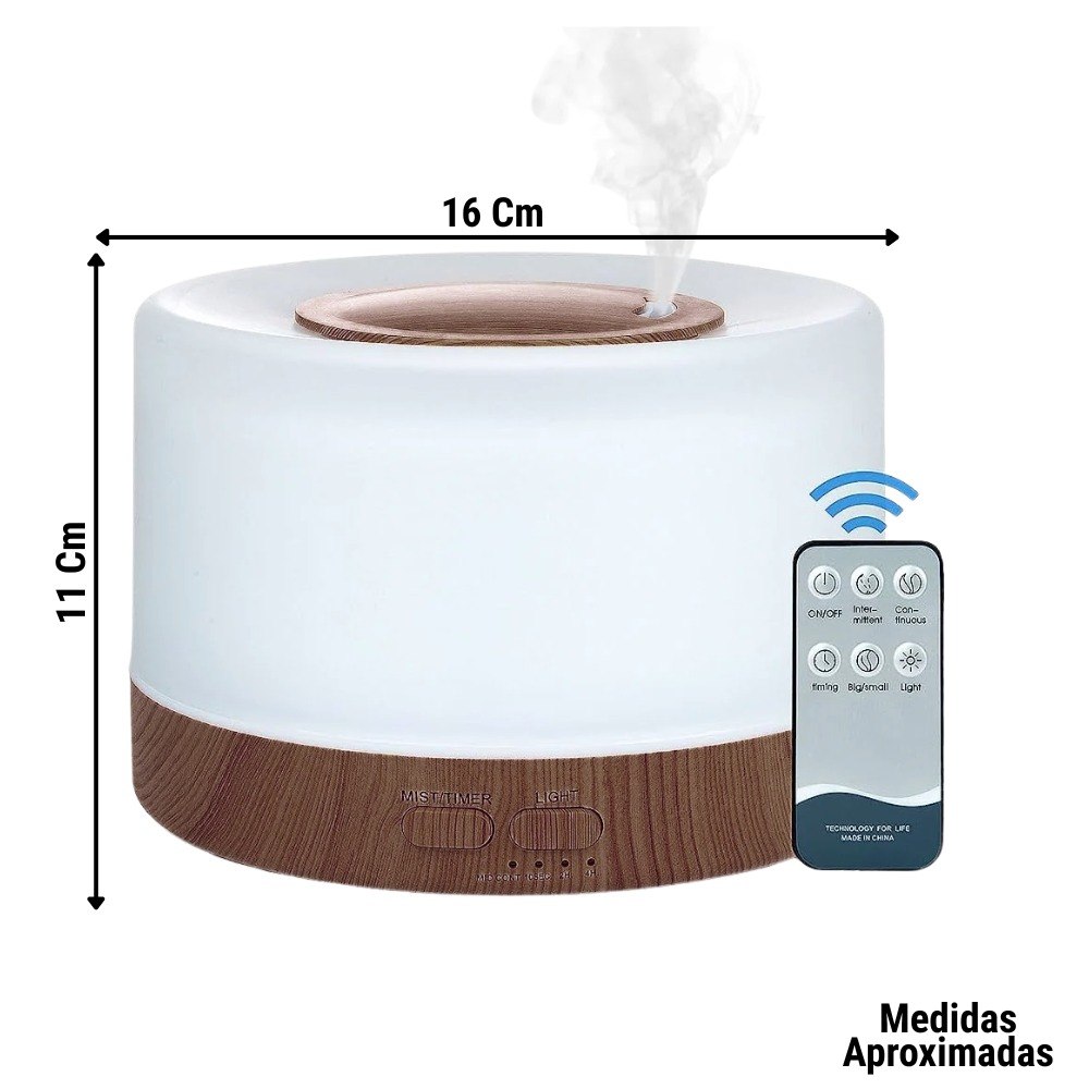 Humidificador Difusor De Aromas 500 Ml B - Imagen 1