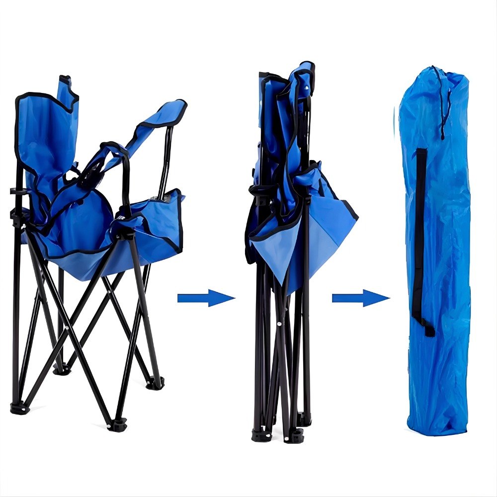 Silla Plegable Con Portavasos Camping - Imagen 3