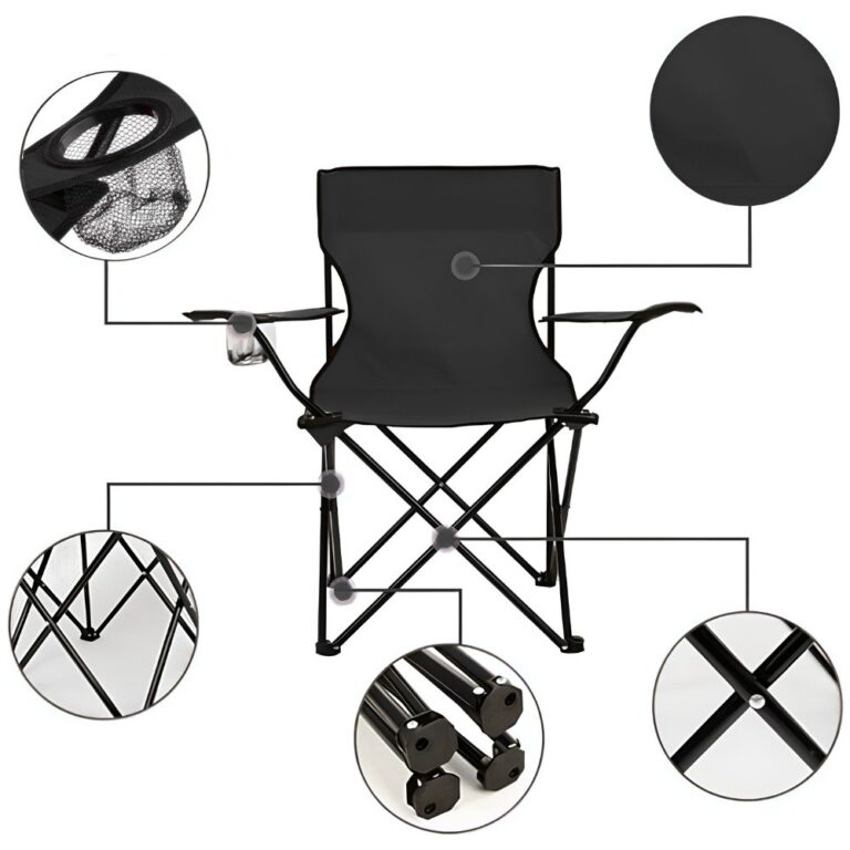 Silla Plegable Con Portavasos Camping