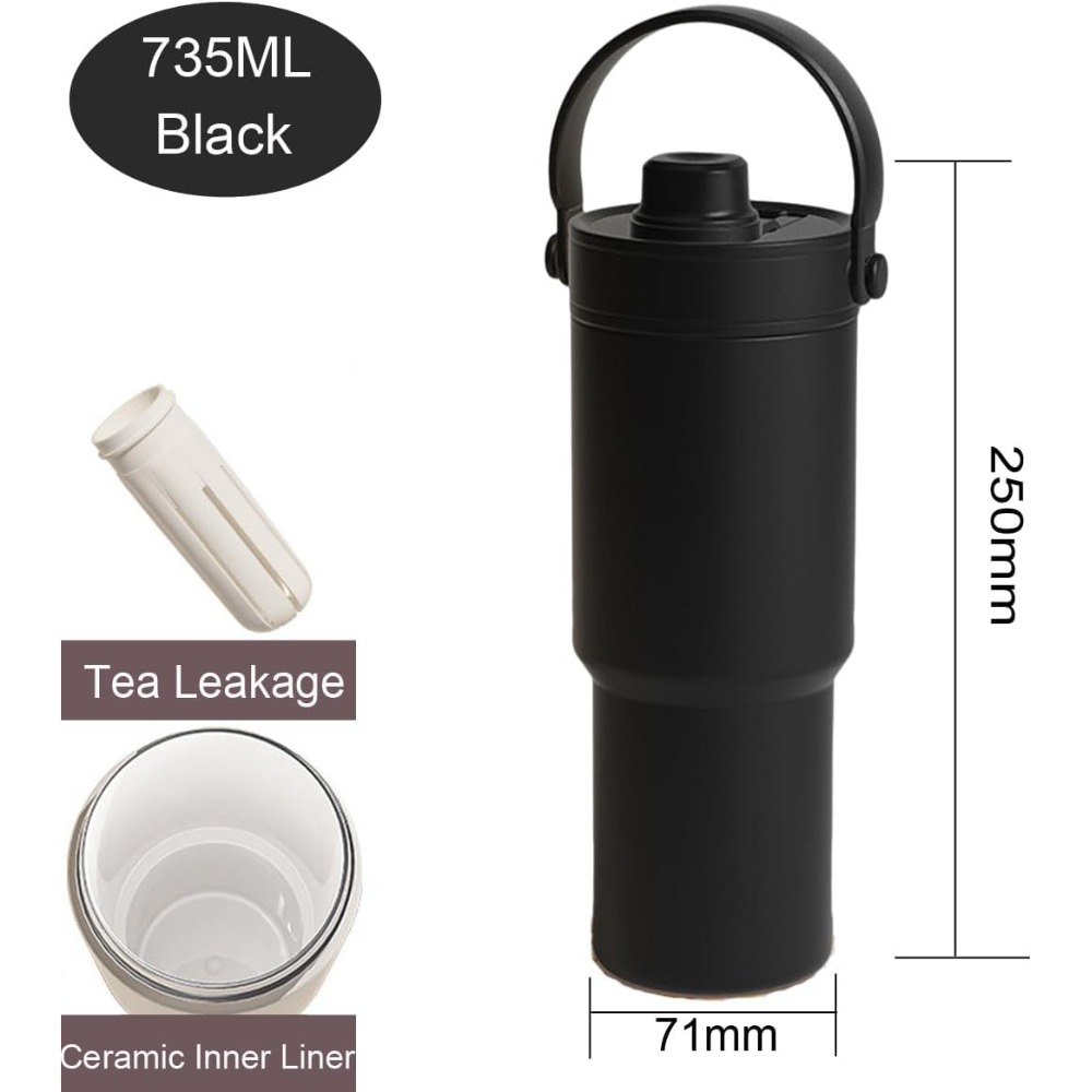 Termo Botella Portatil Cofee Cup 735ml - Imagen 5