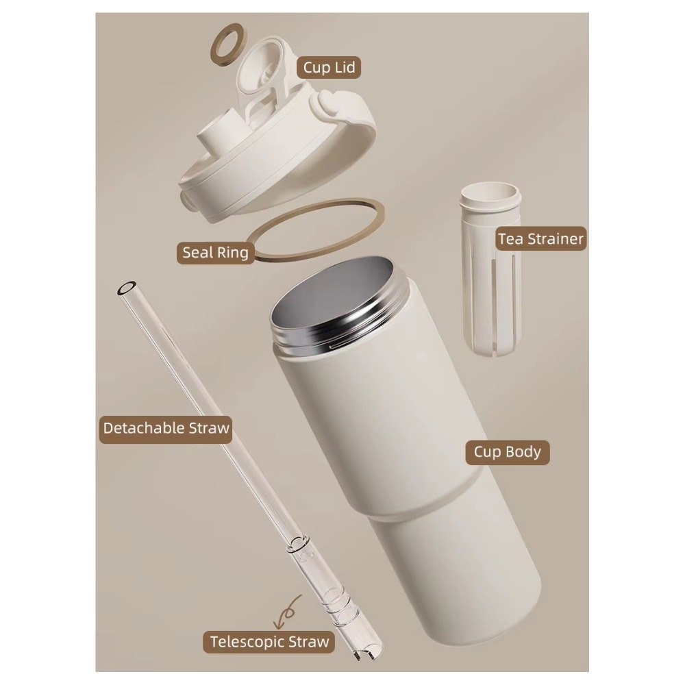 Termo Botella Portatil Cofee Cup 735ml - Imagen 4