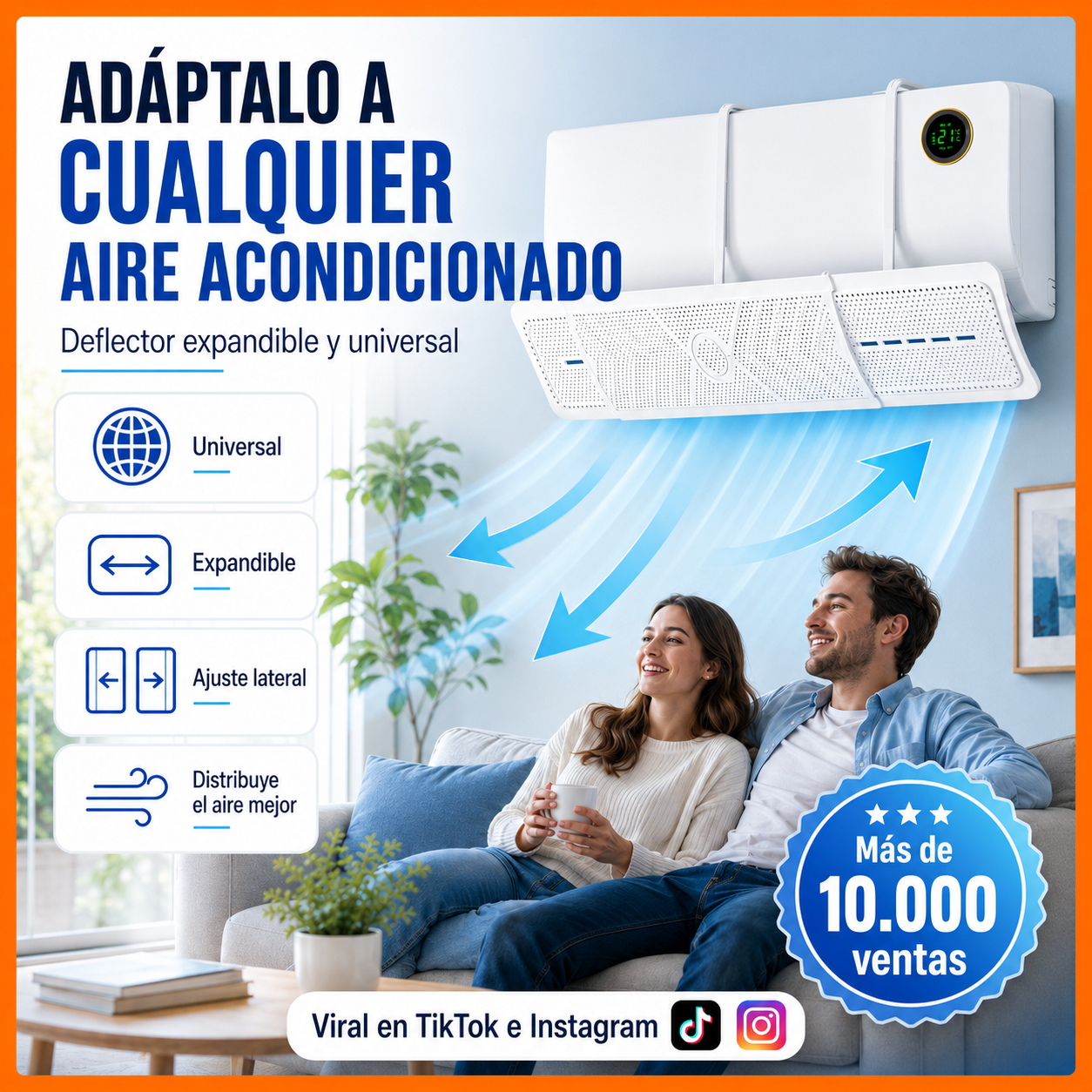 DEFLECTOR DE AIRE ACONDICIONADO Drops - Imagen 3