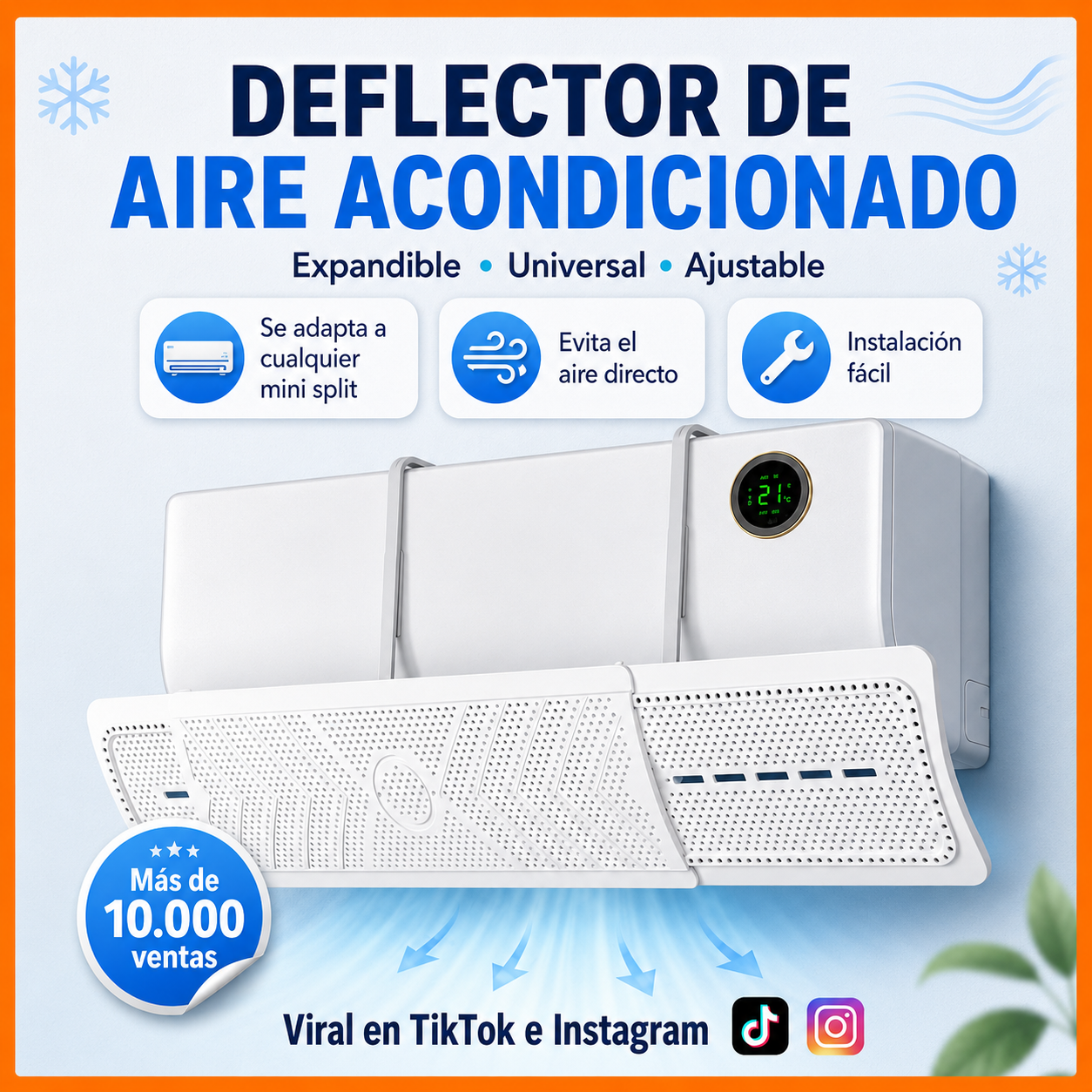 DEFLECTOR DE AIRE ACONDICIONADO Drops - Imagen 1