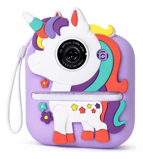 Camara Kids Con Impresora Unicornio - Imagen 3