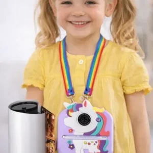 Camara Kids Con Impresora Unicornio