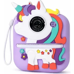 Camara Kids Con Impresora Unicornio