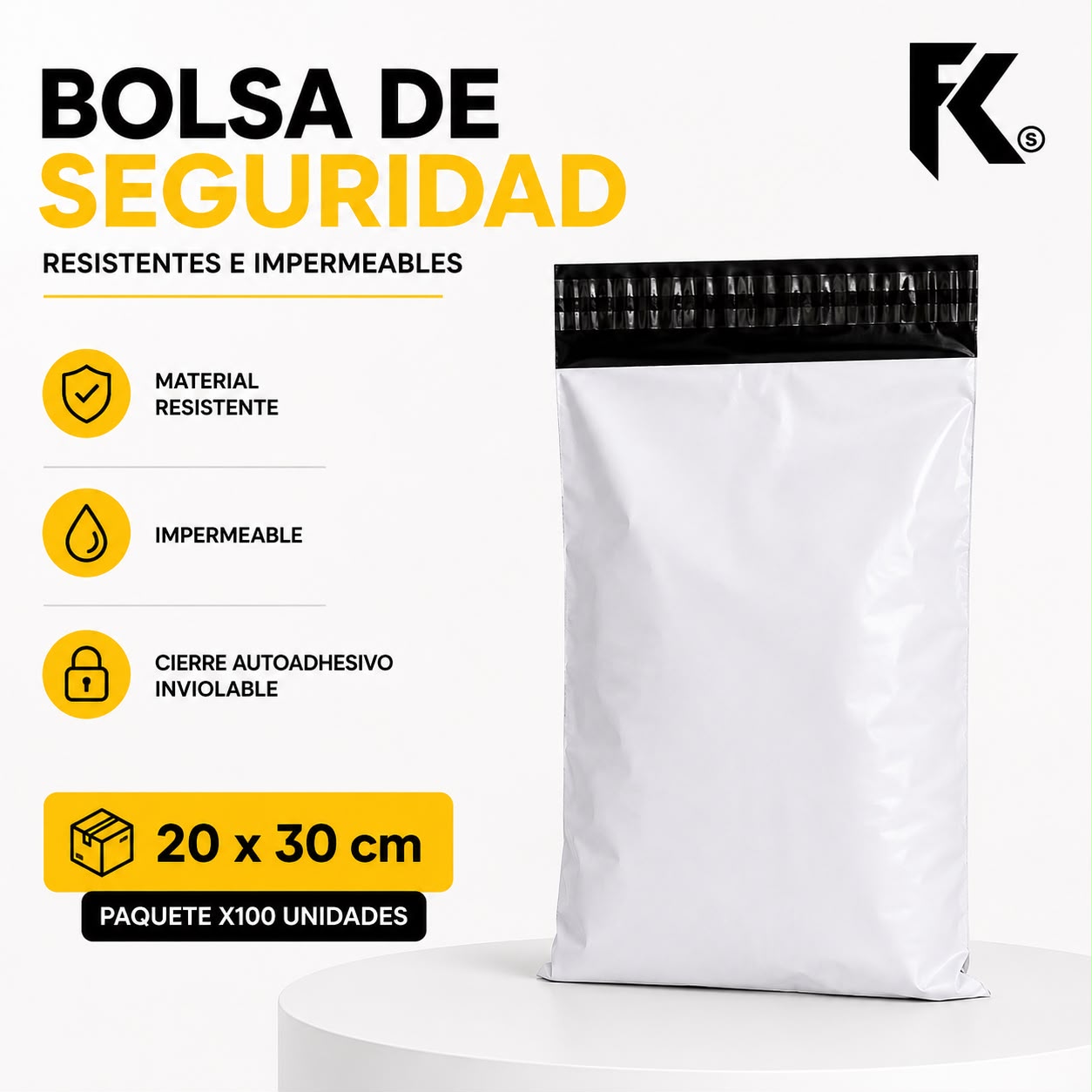 Bolsa de Seguridad 20*30 100 unidades - Imagen 3