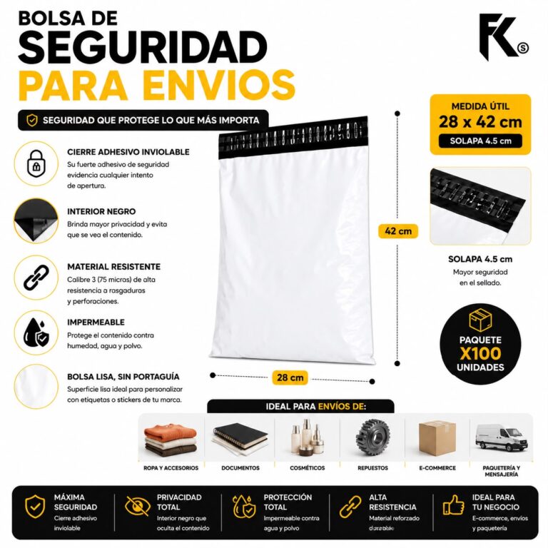 Bolsa de Seguridad 28*42 100 unidades