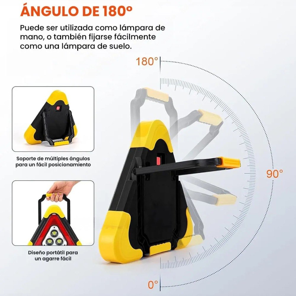 Lampara Triangulo De Señalizacion Luz - Imagen 3