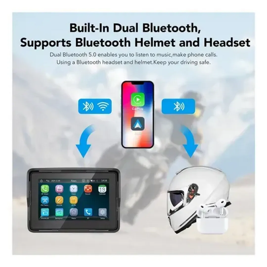 CAR PLAY PANTALLA PARA MOTO MULTIMEDIA - Imagen 2