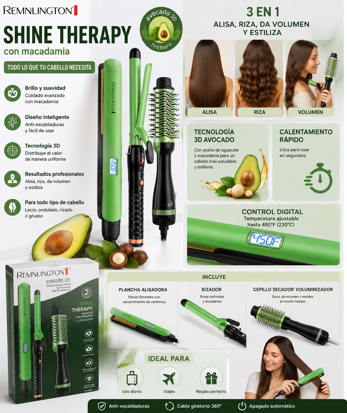COMBO AGUACATE 3 EN 1 RE-2513 - Imagen 1