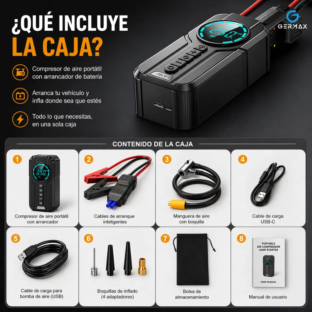 INICIADOR DE BATERIA Y COMPRESOR - Imagen 2