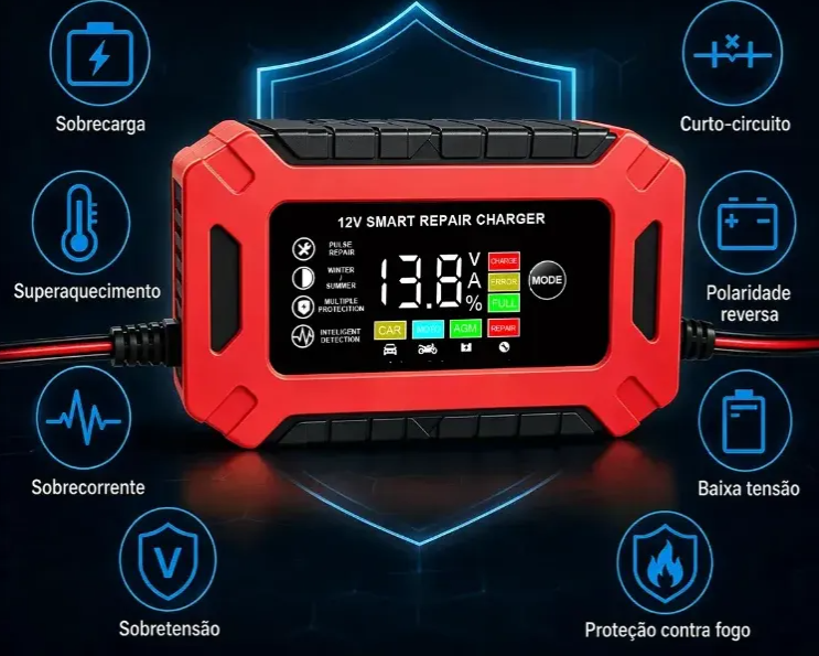 Cargador de Bateria Inteligente 12 v - Imagen 3